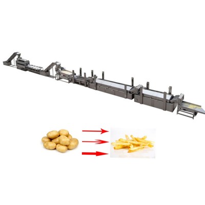 200kgh Automatic Fried potato frozen french fries small production line