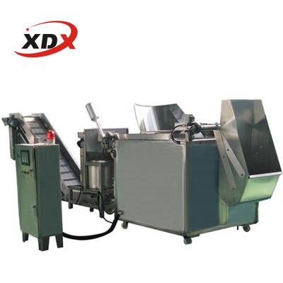 Small scale 100kg/hour chin chin making machine processing line i fryer/deoiler/conveyor/sealer