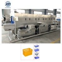 Automatic plastic crate washing machine,plastic container washing machine,plastic bucket washing machine