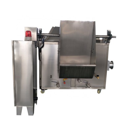 Hot sale PLC control batch frying machine green beans frying machine